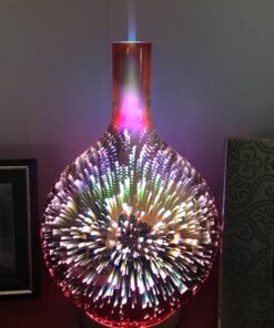 Porseme Rose Gold Essential Oil Diffuser 3D Glass Aromatherapy Ultrasonic Humidifier, Waterless Auto-Off, Timer Setting, BPA Free, Air Refresh for Home Hotel Yoga Leisure SPA Gift 100ml A2-100ml Rose Gold Aladdin 29 71dZS39qCrL