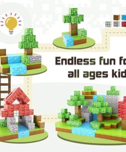 100PCS Magnetic Blocks-Build Mine Magnet World Set for Boys & Girls Age 3-5 6-8, STEM Sensory Toys for Toddlers Gifts for 3+ Years Old Girls Boys, Classroom Must Haves Construction Toys Magnetic world cubes 35 71dZlKe4vJL 1