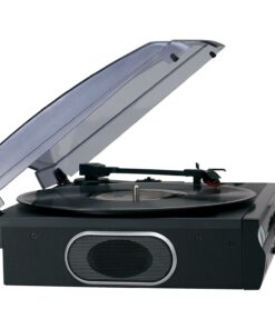 Jensen JTA-230 3 Speed Stereo Turntable with Built in Speakers, Aux in, Vinyl to MP3 Converting/Encoding Classic 24 71dZozqmdaL