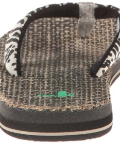 Sanuk Women's Yoga Wildlife Jute Flip Flop 5 Black Lepatyga 9 71daDli MnL