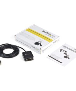 StarTech.com USB to Serial Adapter - 1 port - USB Powered - FTDI USB UART Chip - DB9 (9-pin) - USB to RS232 Adapter (ICUSB2321F) USB 2.0 9 71daVufCmAL