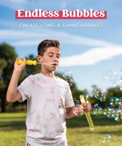 JOYIN 14.6’’ Big Bubble Wands for Kids, 1 Dozen Bubble Wand Bulk with Bubbles Refill Solution for Summer Toy Party Favor, Outdoors Activity, Easter Basket Stuffers, Birthday Gift Classic 21 71dabnKxnDL