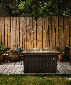 Outland Living 401 Series - 44-Inch Outdoor Propane Gas Fire Table, Espresso Brown/Rectangle 32 71dbE8wLYL