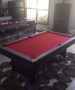 Hathaway Maverick 7-Foot Pool and Table Tennis Multi Game with Red Felt and Blue Table Tennis Surface. Includes Cues, Paddles and Balls 38 71dbOwOsmfL