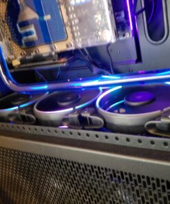 PCCOOLER 120mm Case Fan 3 Pack Moonlight Series, Computer Case Fan PWM High Performance Cooling PC Fans Dual Light Loop Quiet Fan/Multiple Light Modes with Controller for PC Cases 3IN1 76 71dcD6pI2FL