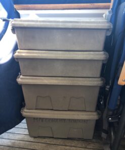 MTM ACR8-72 Ammo Crate Utility Box | Ammo, Survival or Hunting Gear Storage | O-Ring Seal for Water Resistant Dry Storage | Double Padlock tapped for Security | Carries 85lbs of Gear | Dark Earth 50 71dcMXXCML