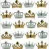 Jolee's Boutique Dimensional Repeat Stickers, Crowns 5.88 x 4 x 0.13