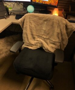 Aeris Large Seat Cushion for Office Chairs - Memory Foam Chair Cushion for Sciatica Pain for Sitting Long Hours & Driving-Perfect for Car &Truck Seats, Wheelchairs, Tailbone Pain- Washable Cover Black 54 71deKV7sCL