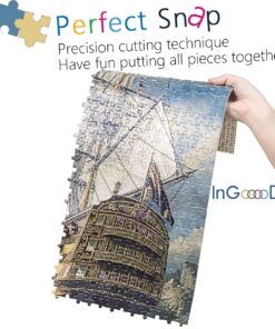 Ingooood- Jigsaw Puzzles 1000 Pieces for Adult- Fantasy Series- Age of Discovery_IG-0398 Entertainment Wooden Puzzles Toys 18 71deOd0d9zL