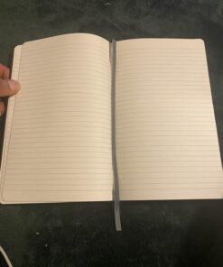 Amazon Basics Classic Notebook, Line Ruled, 240 Pages, Black, Hardcover, 5 x 8.25-Inch 66 71deqy85LBL