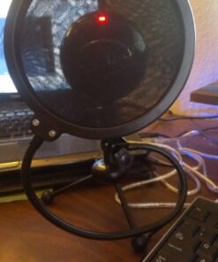 Logitech for Creators Blue Snowball USB Microphone for PC, Mac, Gaming, Recording, Streaming, Podcasting, Condenser Mic with Cardioid and Omnidirectional Pickup Patterns, Stylish Retro Design – Black Gloss Black 130 71dfDyzhdDL