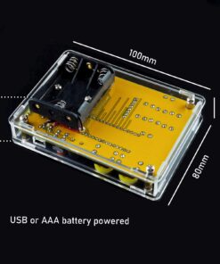 DIY Soldering Project Game Kit Retro Classic Electronic Soldering Kit with 5 Retro Classic Games and Acrylic Case, Idea for STEM High School Family Education Friends by Etoput Yellow 24 71dfgeIxFL
