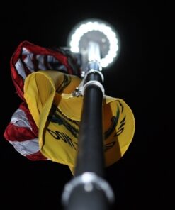 Sunnytech 2nd Generation Solar Flag Pole 20led Light, Brightest, Most Powerful, Longest Lasting & Most Flag Coverage, LED Downlight Light up Flag on Most 15 to 25Ft Flagpole, Upgraded Electric Circuit,White White 34 71dg aGwviL 2