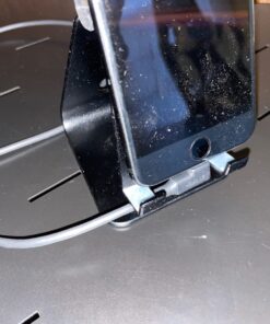 Amazon Basics Adjustable Aluminum Cell Phone Desk Stand for iPhone and Android, Black 46 71dgcXZfGFL