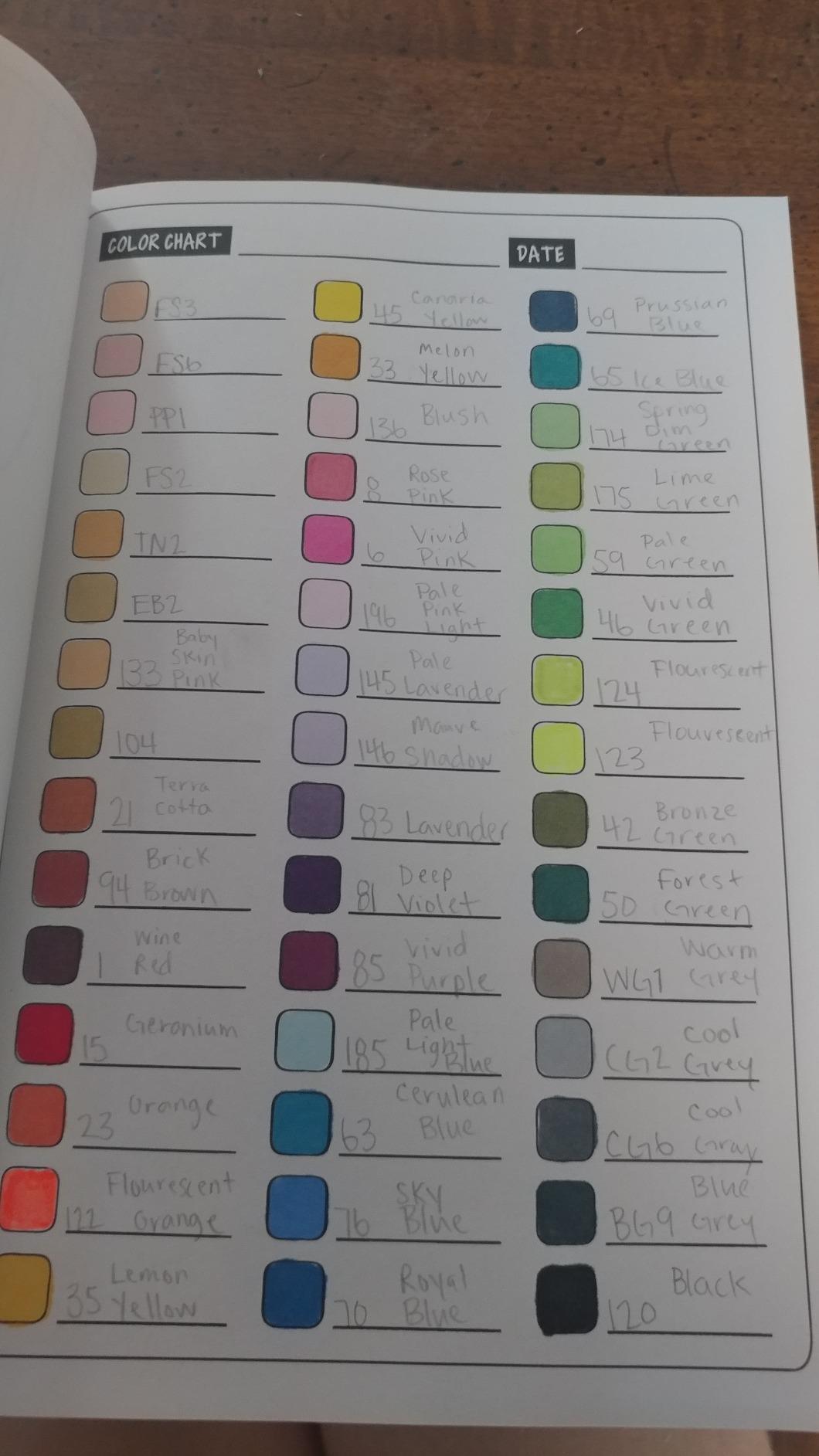 Color Charts: Color Collection Edition: 50 Color Charts to record your color collection all in one place 29 Color Charts: Color Collection Edition: 50 Color Charts to record your color collection all in one place - Image 29