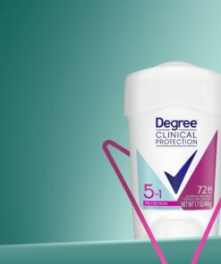 Degree Clinical Protection Antiperspirant Deodorant 72-Hour Sweat & Odor Protection 5-in-1 Antiperspirant for Women 1.7 oz 36 71dhgduercL