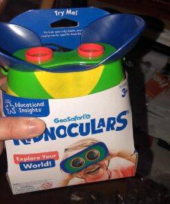 Educational Insights GeoSafari Jr. Kidnoculars, Binoculars for Toddlers & Kids, Gift for Toddlers Ages 3+ Multi-color 32 71dhh nyncL