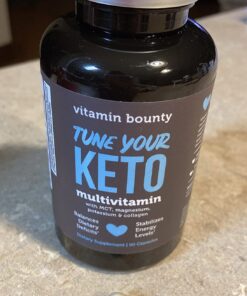 Vitamin Bounty Tune Your Keto Multivitamin - Keto Vitamins, Keto Multivitamin Women and Men, Electrolytes with Vitamin C, Magnesium, Collagen, Potassium, MCT, Energy Support - 90 Capsules 30 71di3e3xWL
