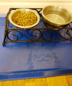 Van Ness Pets Large Waterproof Food And Water Bowl Mat For Dogs, Cats 20 71dimhKPnLL
