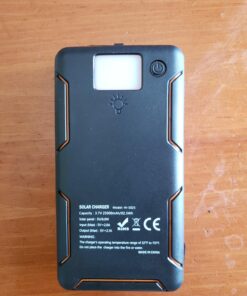 FEELLE Solar Charger Power Bank - 25000mAh Portable Phone Charger 3A Fast Charging External Battery Pack with 4 Solar Panels for Phone Outdoor Camping Orange Yellow 42 71dizHz4D2L