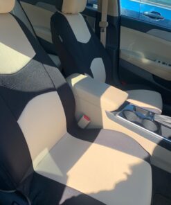 FH Group Car Seat Covers Front Set in Cloth - Car Seat Covers for Low Back Car Seats with Removable Headrest, Universal Fit, Automotive Seat Covers, Washable Car Seat Cover for SUV, Sedan, Van Beige 46 71djaJjjtHL