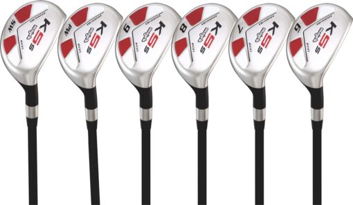 Majek Senior Men’s Golf All Hybrid Partial Set, which Includes: #6, 7, 8, 9, PW +SW Senior Flex Right Handed New Utility “A” Flex Club