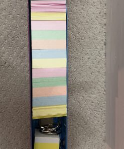 Star Right Assorted Colored Blank Flash Cards - 2"x3" Blank Index Note Cards, Flash Cards Blank, 1000 Pre Hole Punched Index Cards w/Metal Binder Rings, Blank Flashcards for GMT Prep, Math, Language 2" x 3" Multi-color 30 71dkJTUZ3RL