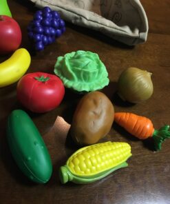 Learning Resources Fresh Picked Fruit And Veggie Tote, 17 Piece, Age 18 months+, Multicolor,8 L x 9 W in One Size 43 71dkl99xi L