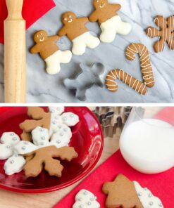 StarPack Metal Christmas Cookie Cutters Set (18pcs) - Favorite Christmas Cookie Cutter Shapes like Gingerbread Man, Star, Snowflake & other Classic Cookie Cutters Shapes - A Family Cookie Cutter Set 24 71dlR51dqNL