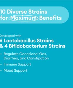Physician's CHOICE Probiotics 60 Billion CFU - 10 Strains + Organic Prebiotics - Immune, Digestive & Gut Health - Supports Occasional Constipation, Diarrhea, Gas & Bloating - For Women & Men - 30ct 30 Count (Pack of 1) 25 71dm0 C0P6L