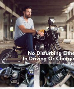 MICTUNING SAE to USB Cable Adapter 3.1A Motorcycle Dual USB Charger Port Power Socket for Smart Phone Tablet GPS 27 71dmLMtwifL