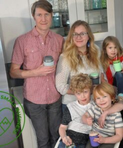 Short Safer Rounded End Stainless Steel Smoothie Straws, Reusable Straight Metal Straws for Half Pint Mason Jars, Coffee Mugs, Small Glasses, Cocktail Straws, 4 Portable Short Stainless Steel Straws 30 71dmRLTz4aL