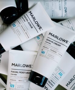 MARLOWE. No. 122 Men's Facial Scrub 6 oz, Light Daily Exfoliating Face Cleanser with Natural Aloe & Green Tea Extracts, Fresh Pine & Agarwood Scent 6 Fl Oz (Pack of 1) 13 71dmbSC rHL