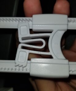 Adoric Sliding Cabinet Locks, 4-Pack U Shaped Baby Safety Locks, Childproof Cabinet Latch for Kitchen Bathroom Storage Doors, Knobs and Handles (White) 4 Count (Pack of 1) 33 71dnQEf9JwL