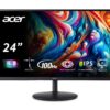 Acer SH242Y Ebmihx 23.8" FHD 1920x1080 Home Office Ultra-Thin IPS Computer Monitor AMD FreeSync 100Hz Zero Frame Height/Swivel/Tilt Adjustable Stand Built-in Speakers HDMI 1.4 & VGA Port 23.8-inch 3 71dnpKdmmIL