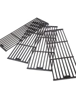 Hisencn Porcelain Cast Iron Cooking Grates Replacement for Chargriller Duo 5050, 3001, 5650, 3008, 3030, 3725, 4000, 2121, King Griller 3008 5252, Gas Grill Models Set of 4 Grill Grids For Char-Griller 2121 18 71do3IRaodL