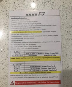 unuaST Heat Transfer Vinyl for T-Shirts 12x10 12 Sheets-Iron On Vinyl HTV Bundle for Silhouette Cameo, Cricut or Heat Press 39 71do60ACGqL