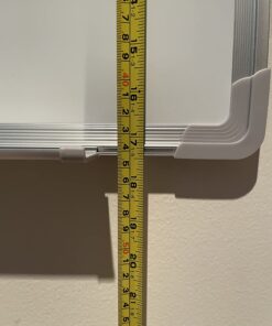 Whiteboard Set - Dry Erase Board 24 x 18" with 1 Magnetic Dry Eraser, 4 Dry Wipe Markers and 4 Magnets - Small White Hanging Message Scoreboard for Home Office School (24x18" Landscape) 24x18" Landscape 38 71doABTefHL