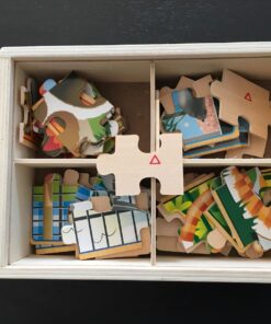 Melissa & Doug Pets 4-in-1 Wooden Jigsaw Puzzles in a Storage Box (48 pcs) - FSC-Certified Materials 43 71dpWSIdIL 3