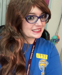 Rbenxia Curly Cosplay Wig Long Hair Heat Resistant Spiral Costume Wigs Anime Fashion Wavy Curly Cosplay Daily Party Brown 32" 80cm Bown 36 71dq8gTXfIL