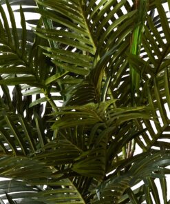 Nearly Natural 5263-0308 56in. Areca Palm Silk Tree with Basket, Green,30" x 32" x 56" 32 71dqg1ZVwCL