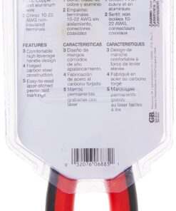 Gardner Bender GS-388 Electrical Pliers, Crimper & Cutter, Comfort Grip, Aluminum & Copper Wire, Hand Tool, 8 in. , Red 12 71drLHRI1VL