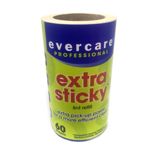 Evercare Lint Remover Refill Extra Sticky 60- Layers - 12 Rolls -No Handle