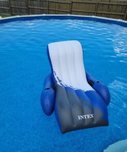 Intex Floating Recliner Inflatable Lounge, 71in X 53in, Multicolor 1 Pack 37 71dsVbQvL5L