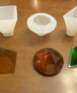 LET'S RESIN Resin Molds Silicone Kit for Beginners,7 PCS Large Epoxy Resin Molds Including Pyramid, Sphere,Cube, Rectangle,Candle Holder Resin Molds,Round/Square Coaster Molds for Resin Casting 63 71dt0cgcyL