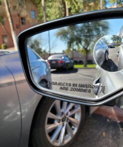 BERRYZILLA Objects in Mirror are Zombies Decal - Walking Zombie Bio Hazard Scary Dead Outbreak Response Black Etched Glass Vinyl Funny Sticker 19 71dtoMkkiXL