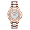 Bulova Ladies' Classic Diamond Stainless Steel Watch with Mother of Pearl Dial Steel/Rose Gold 15 71dtpemFhgL