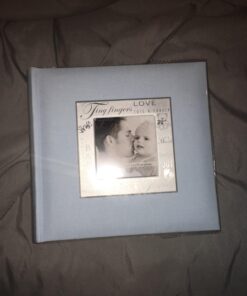 MCS 200-Pocket Fabric Baby 4x6 Photo Album with Writing Space, 8.5 x 8.5 Inches, Baby Blue 19 71du9U ZnvL