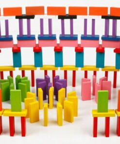 BlueSnail 10 Colors Authentic Standard Basswood Wooden Domino Blocks Set, Kids Educational Racing Toy Tile Games(240 pcs) 13 71dufSFqVbL