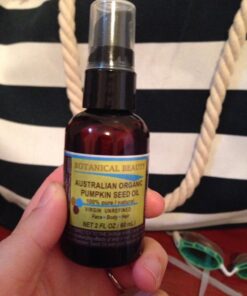 Botanical Beauty ORGANIC PUMPKIN SEED OIL Australian. 100% Pure Natural Unrefined Cold Pressed Carrier Oil. 2 Fl.oz.- 60 ml. For Skin, Hair, Lip, Nails. Richest Sources of Vitamins A, C, E, K 24 71dv17PmxnL